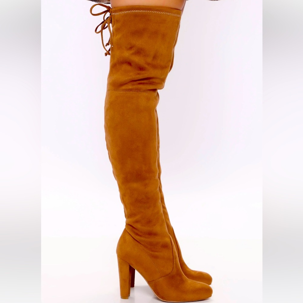 NEW‼️FASHION NOVA OVER THE KNEE SUEDE BOOTSEXY‼️ SIZE 8